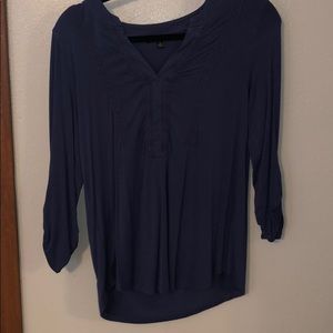 Dark blue 3/4 length sleeve top